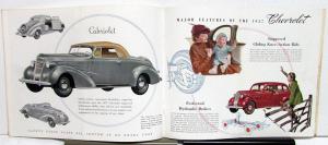 1937 Chevrolet Prestige Dealer Sales Brochure Master De Luxe Models Revised Text