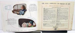 1937 Chevrolet Prestige Dealer Sales Brochure Master De Luxe Models Revised Text