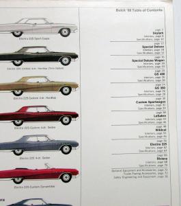 1968 Buick Skylark Spec Deluxe Wagon GS LeSabre Wildcat Electra Riviera Brochure