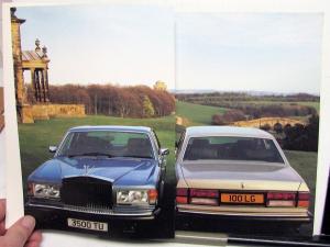 1981 Rolls Royce Dealer Sales Brochure Pair Silver Spirit Silver Spur Models