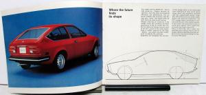 1975 Alfa Romeo Alfetta GT Dealer Sales Brochure Features & Specifications