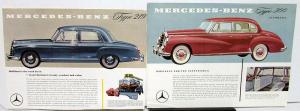 Vintage Mercedes Benz Sales Brochure Pages Collection Type 300 219 220S