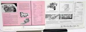 Vintage Mercedes Benz Sales Brochure Pages Collection Type 300 219 220S