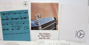 Mercedes Benz Sales Literature Collection Large Set Brochure Data Sheets Folders