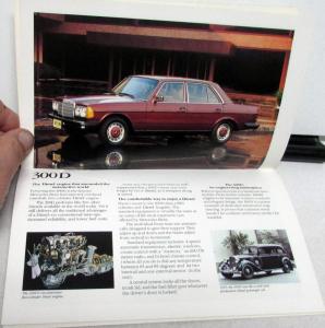 1979 Mercedes Benz Sales Literature Collection European Delivery Full Line