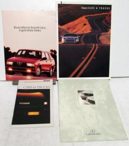 1988 1991 Nissan 1988 Alfa Romeo 1991 Lexus Dealer Sales Brochure Collection Set