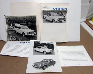 1975 Volvo New Car Models Introduction Press Kit Media Release