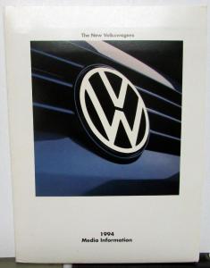 1994 Volkswagen New Models Introduction Press Kit VW Media Release Golf Jetta