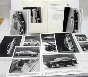 1990 BMW New Models Introduction Press Kit Media Release Full Line Cars
