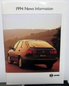 1994 Saab New Models Introduction Press Kit Media Release 900 9000 Series