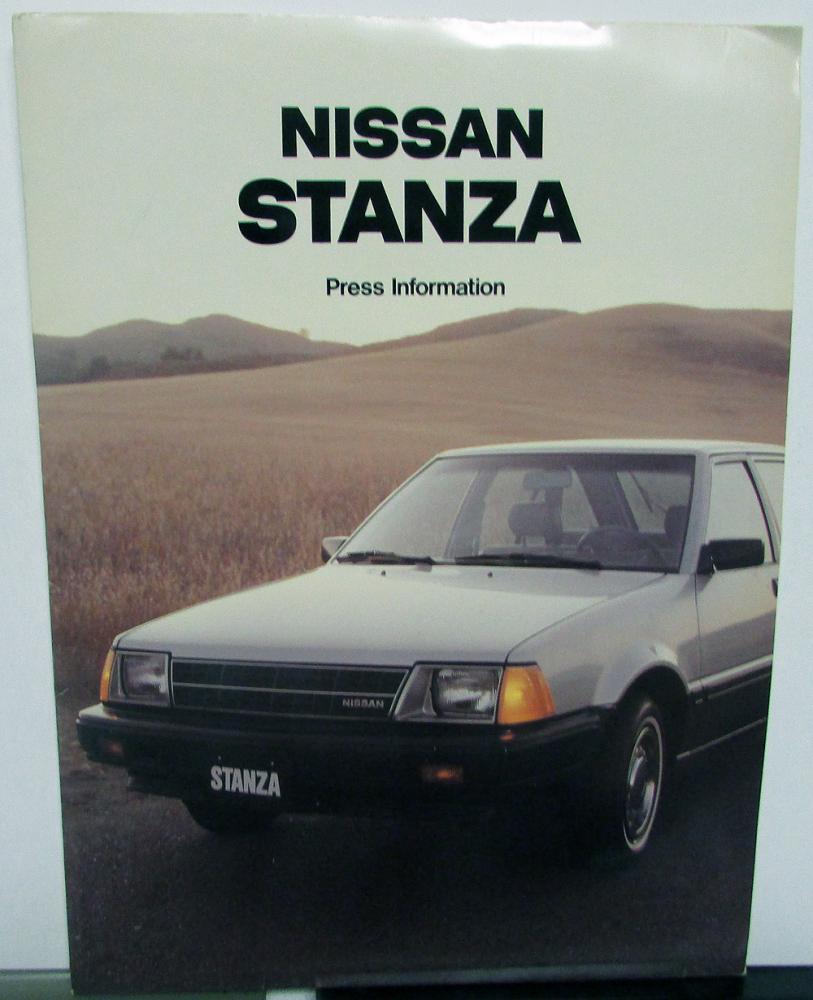 1982 Nissan Stanza New Model Introduction Press Kit Media Release