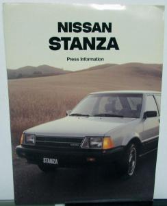1982 Nissan Stanza New Model Introduction Press Kit Media Release