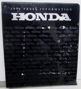 1990 Honda Press Kit Media Release New Models Accord Civic CRX Prelude
