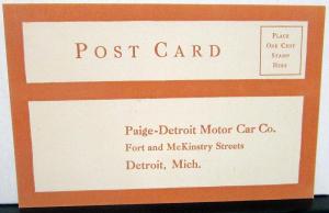 1915 Paige 36 & 46 Roadster Touring Coupe Car Sales Brochure Features Specs Orig