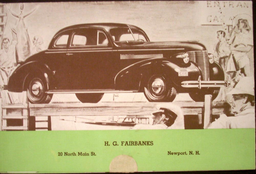 1939 Your Chevrolet Dealer Mailer Brochure Dealer Bing Crosby Dorothy Lamour 39