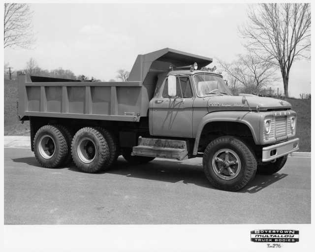 1966 Ford 850 Super Duty Dump Truck with Boyertown Body Press Photo 0199