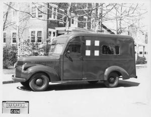 1941 Chevrolet Truck with Boyertown Body Press Photo 0233 - Red Cross Rescue