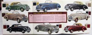 1940 Chevrolet Dealer Sales Brochure Convertible Cabriolet Station Wagon Woody