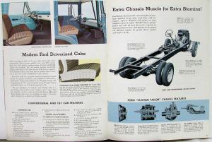 1961 Ford Conventional F500 600 & Tilt Cab C550 600 700 Sales Brochure REVISED