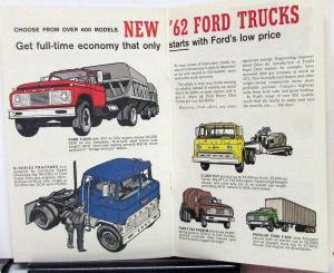 1962 Ford Why Heavy Duty Trucks Are More Service Free Booklet Original
