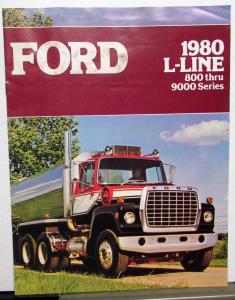 1980 Ford Truck Dealer Sales Brochure L Line 800 Thru 9000 Series HD