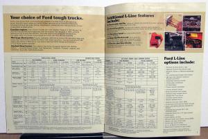 1980 Ford Truck Dealer Sales Brochure L Line 800 Thru 9000 Series HD