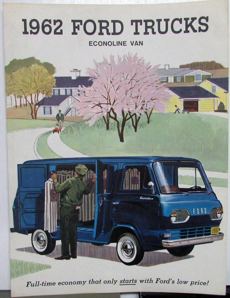 1962 Ford Econoline Van Truck Model Sale Folder & Specification Original REVISED