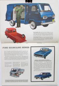 1962 Ford Truck Pickup Van Falcon Series F C B P T H Full Line Sales Brochur Rev