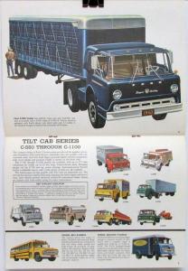 1962 Ford Truck Pickup Van Falcon Series F C B P T H Full Line Sales Brochur Rev