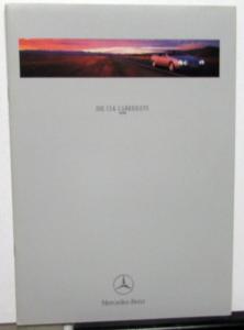 1998 Mercedes-Benz CLK Cabriolets Foreign Dealer German Text Sales Brochure