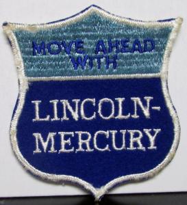 1960s Lincoln Mercury Embroidered Patch Logo Dealer Move Ahead With Original
