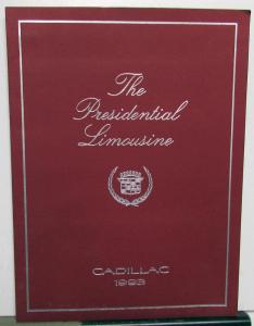 1993 Cadillac - The Presidential Limousine Press Kit - President Clinton