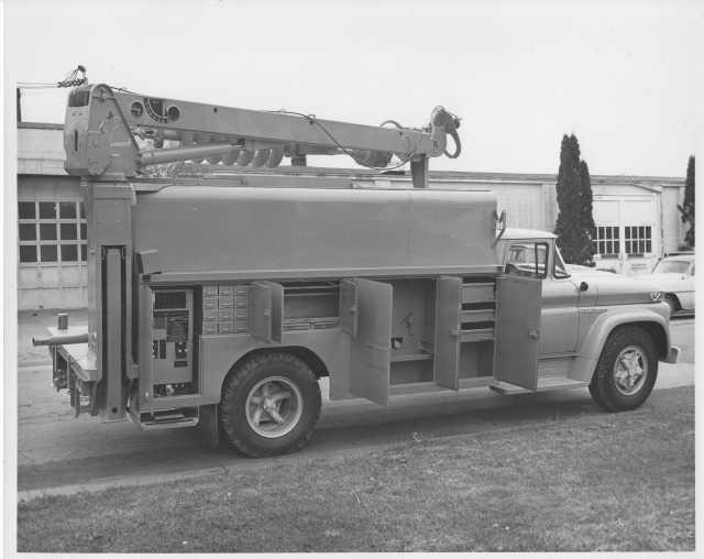 1963 GMC 4000 V-6 Pierce Utility Body Press Photo 0202