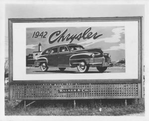 1942 Chrysler Royal Billboard Press Photo 0013 - Walker & Co
