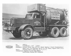 1953 Autocar DC10364S-OH Truck Press Photo Lot 0009 - Colonial Sand & Stone Co