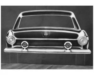 1955 Ford Thunderbird Rear End Illustration Factory Press Photo 0224