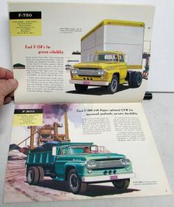 1960 Ford HD Truck Models F C 700 750 800 Heavy Duty Sale Brochure Dtd Aug 59