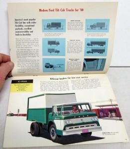 1960 Ford HD Truck Models F C 700 750 800 Heavy Duty Sale Brochure Dtd Aug 59