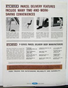 1964 Ford Parcel Delivery Truck Series P 100 to 5000 Sales Brochure Original