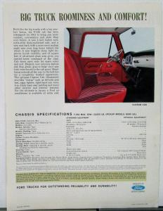 1964 Ford F 350 Truck Pickup Stake Chassis Platform Sales Folder REV Feb 64