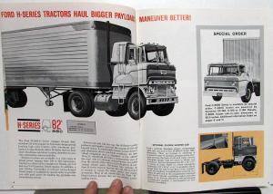 1965 Ford Diesel Power Single Axle Truck F N H 950 1000 1100 Sale Brochure Orig