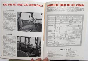 1965 Ford Diesel Power Single Axle Truck F N H 950 1000 1100 Sale Brochure Orig