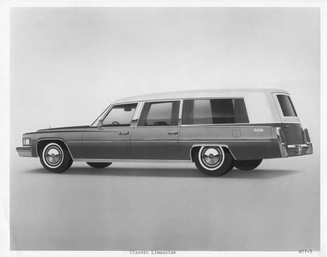 1977 Cadillac Miller Meteor Classic Limousine Hearse Press Photo 0091