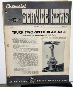 1941 Chevrolet Service News 10 Volumes Dealer Repair Procedures 1942 Unveil 42