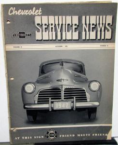 1941 Chevrolet Service News 10 Volumes Dealer Repair Procedures 1942 Unveil 42