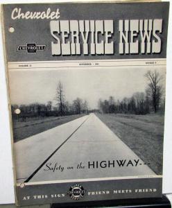 1941 Chevrolet Service News 10 Volumes Dealer Repair Procedures 1942 Unveil 42