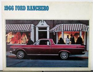 1966 Ford Ranchero Canadian Sales Brochure Folder Original
