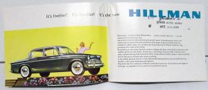 1960 Hillman Automobiles Sales Brochures Set Of 4 Husky Minx Easidrive Trans