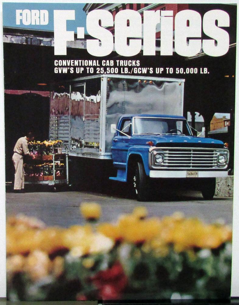 1967 Ford Conventional Cab F Series 500 to 750 Truck Sales Brochure Dtd Jan 67