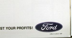 1967 Ford Conventional Cab F Series 500 to 750 Truck Sales Brochure Dtd Jan 67